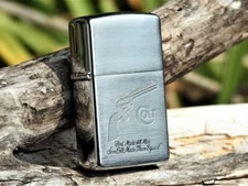 Sam Colt Slogan Zippo Lighter - Colt Firearms - M1873 1873 - Peacemaker - Samuel