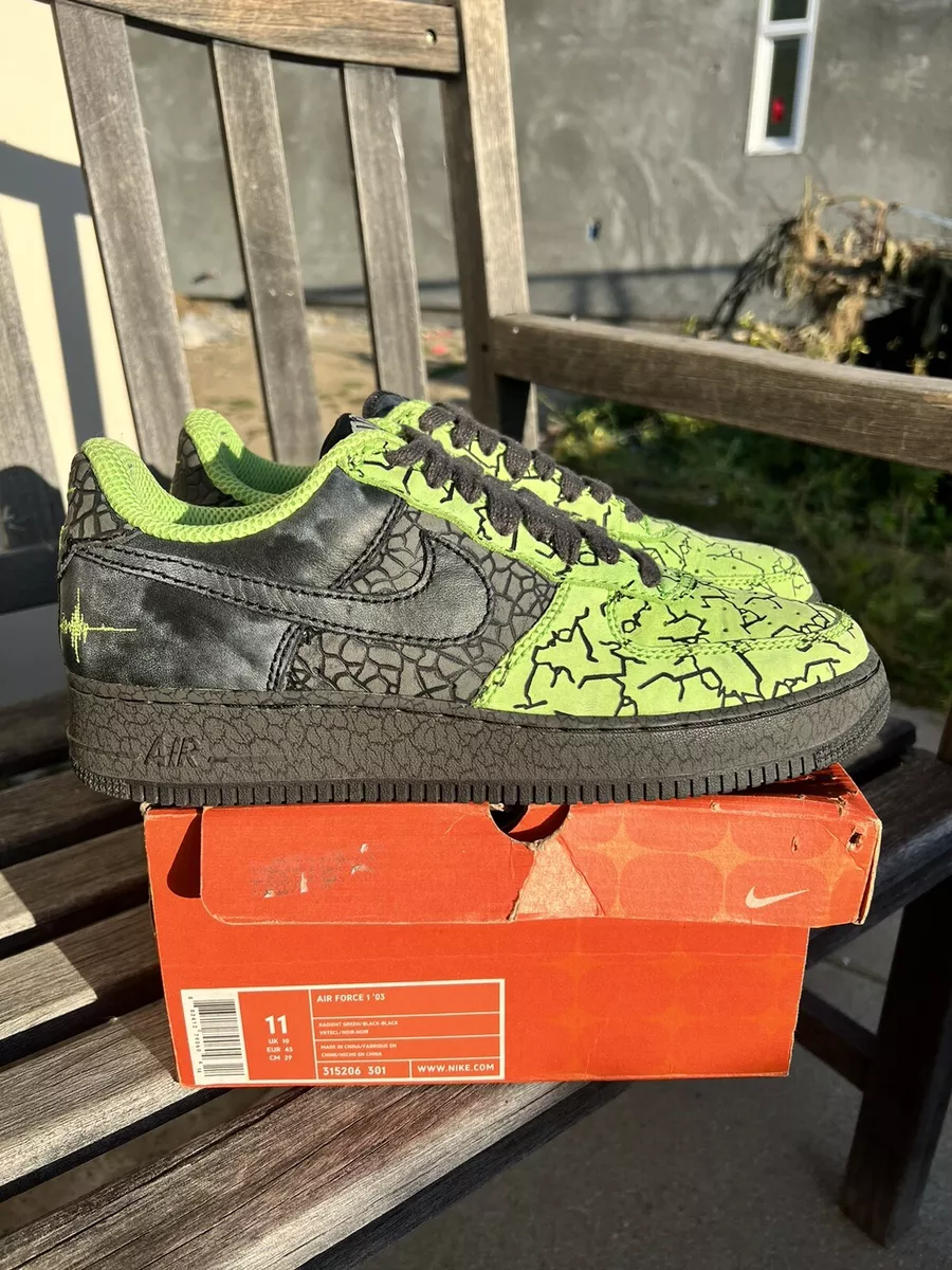 Louis Vuitton x Nike Air Force 1 Green size UK 8 (US 9) BRAND NEW DS