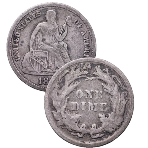 Seated Liberty Dime VF (VERY FINE) FULL LIBERTY Random Date