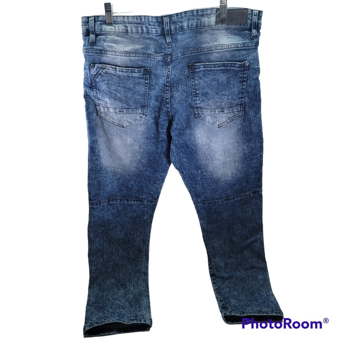 WT02 Straight Fit Denim Jeans Acid Wash Stretch Mens Size 36/30 | eBay