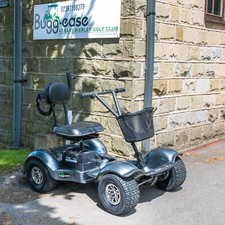 Bugg-Ease Single Seat Golf Buggy - Twist Grip in Grey with Lightweight Seat