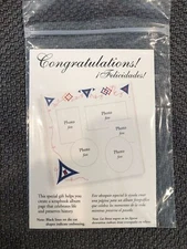 Creative Memories   Congratulations  Blue Triangle Pattern Sticker Pack