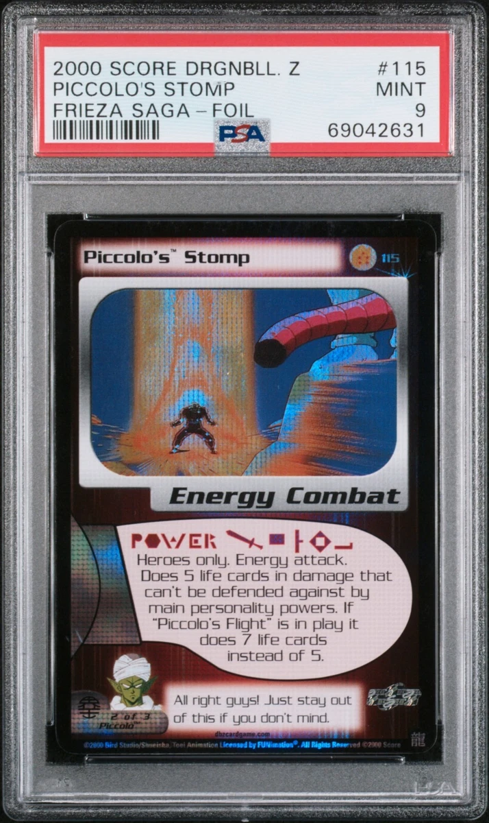 PSA 9 Limited Foil Piccolo's Stomp 2000 Frieza Saga DBZ Dragon Ball Z  Score Mint | eBay