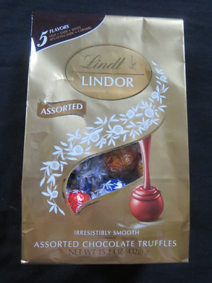 (1) Bag Lindt Lindor Assorted Flavors Chocolate Truffles 15.2 Oz !