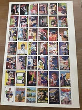 Vintage 1992 Republicans Attack Uncut Non Sports Parody Card Sheet