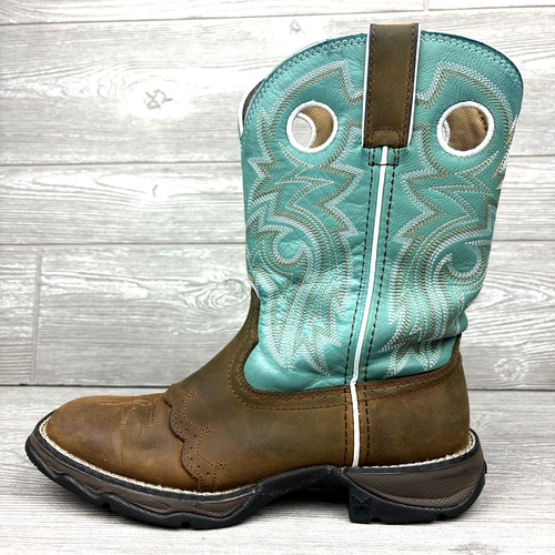 Durango Lady Rebel Womens Size 7.5 M Powder n' Lace Saddle 10" Western Boot