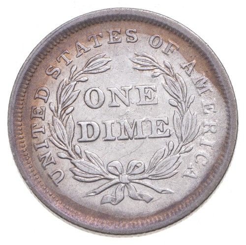 1838 Seated Liberty Dime - Large Stars *5525 - Picture 2 of 3