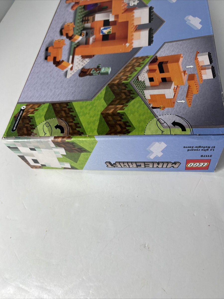 LEGO Minecraft: The Fox Lodge (21178) New In Box With Flaw 193