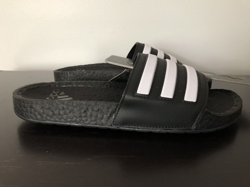 Adidas Originals Adilette Boost White Black Slides Men Comfort FY8154 10  194812624582 | eBay