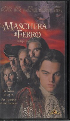 1998 - LA MASCHERA DI FERRO - LEONARDO DI CAPRIO  - FILM IN VHS 