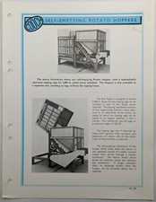 Original Cooch Self Emptying Potato Hoppers Single Sheet Brochure, No 235