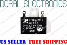 CEILING FAN CAPACITOR 2UF 250V AC 2 UF 250VAC MOTOR ELECTRIC CAP 2MFD MFD