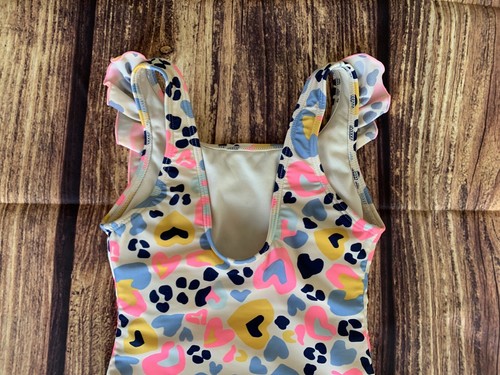 Cat & Jack Girl's Sleeveless Multicolor Ruffles One Piece Swimsuit Size: M (7/8) - Picture 7 of 9