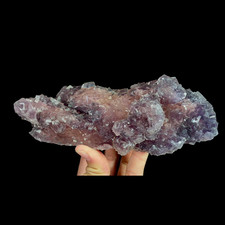 1 kg esemplare minerale di fluorite cubica viola naturale/Xianghualing, Hunan