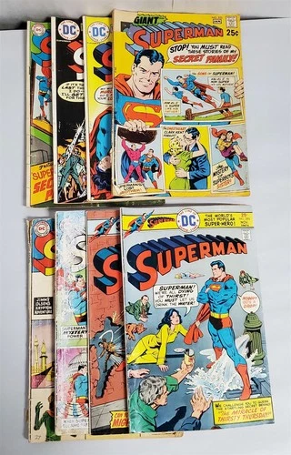 D-84 VINTAGE 1960/70'S COLLECTION OF DC COMICS-SUPERMAN LOT!