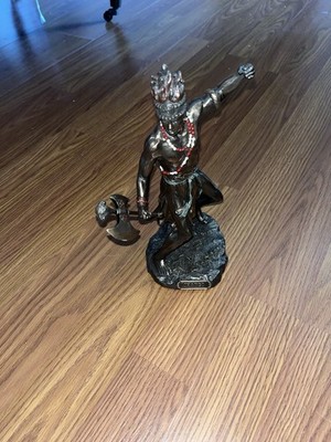 Orisha Chango Shang God of FIRE Yoruba African Statue Sculpture Bronze Finish