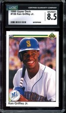 1990 Upper Deck #156 Ken Griffey Jr. CGC 8.5 NM/MINT+