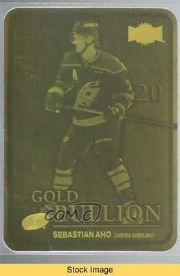 2024-25 Skybox Metal Universe Gold Bullion Sebastian Aho #GB-6 READ b3q