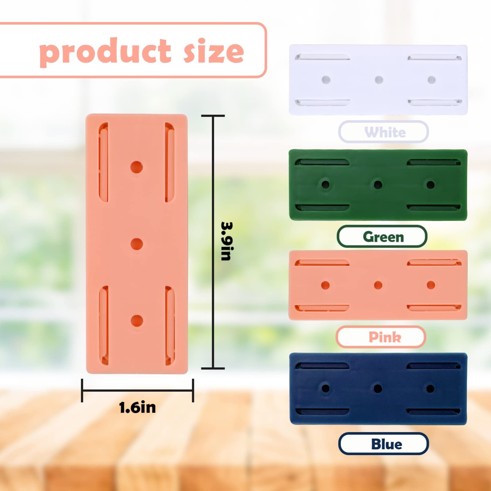 12 pieces Self - Adhesive Power Strip Holder for Tidy Cable Management.