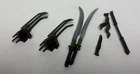 Loose Weapons Swords Knive Claws from GiJoe 6" Ralph Nunchuk Badducci #80 Figure