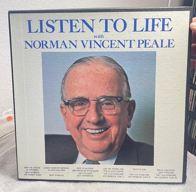 Norman Vincent Peale - Listen To Life 5-LP BOX SET Motivational Spoken Word NICE