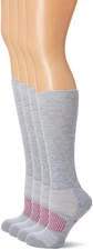 Women's Ladies Western Boot Socks 3 Pair Pack Grey Medium