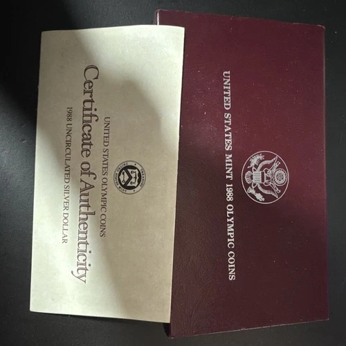 Photo of a 1988 Olympic Commemorative from an eBay sale