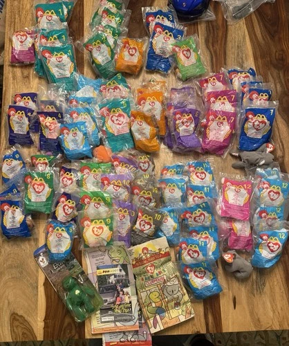 Huge McDonald's Ty Beanie Babies Vintage large Lot 80 Rare