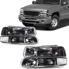 4pcs Headlamps Bumper Lamps Smoke For 2001-2002 Chevy Silverado 1500 Hd 2500 Hd 4pcs Headlamps Bumper Lamps Smoke For 2001-2002 Chevy Silverado 1500 Hd 2500 Hd