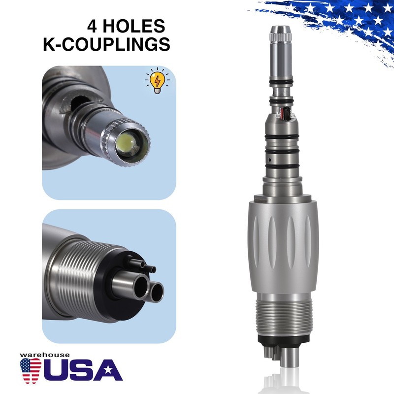 For KaVo MULTIflex Coupler 4 Hole Dental Handpiece Coupling Fiber Optic