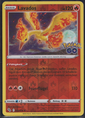 Lavados 012/078 Reverse Holo Rare - Pokemon Go - DE - EX - Pokemon TCG
