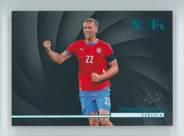 2024-25 Tomas Soucek Panini Noir FIFA Platinum Czechia Soccer Card 1/1