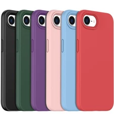 For Apple iPhone 16e Pro Max Case Phone Liquid Silicone Shockproof Gel Cover New