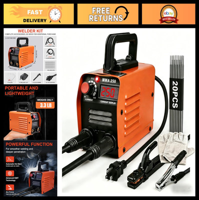 Portable 110V Mini Welding Machine - MMA-250A IGBT Inverter Welder, Hot Start, A