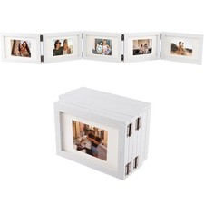 5 Folding Ultrasound Picture Frame,6.8" x 4.7" Sonogram Picture Frame, Natura...