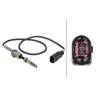 Sensor Abgastemperatur 2-Polig 455 Mm Kabel Hella FüR U.A. VW Crafter