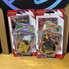 2 x Pokemon Destined Rivals Premium Blister Packs - Triple Promo Cards