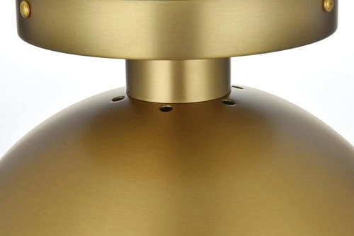 Elegant Lighting LD6062 Eclipse 10"W Semi-flush Globe Ceiling - Gold - Picture 5 of 10