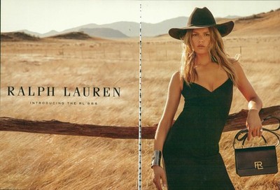 Ralph Lauren Magazine Print Ad Adver RL 888 Anna Ewers BY Carter Berg 2pg 2023