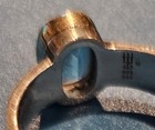 James Avery Vintage Blue Topaz Hammered Band Ring 14k + 925 Sterling size 9 — photo 2