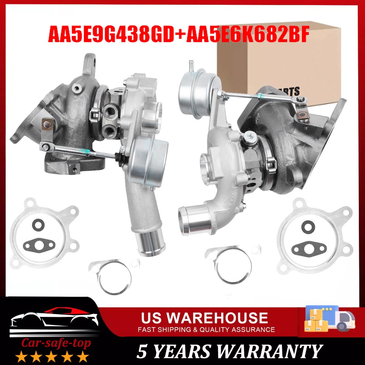 OEM RH & LH Turbo Turbocharger Set For Ford Taurus Explorer Lincoln MKS MKT 3.5L