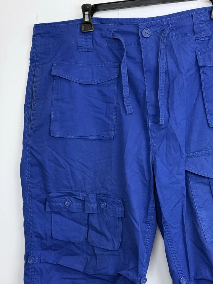 Sean John Baggy Cargo Shorts Men’s 36x14 Actual (38x14) Blue - Image 4 of 4