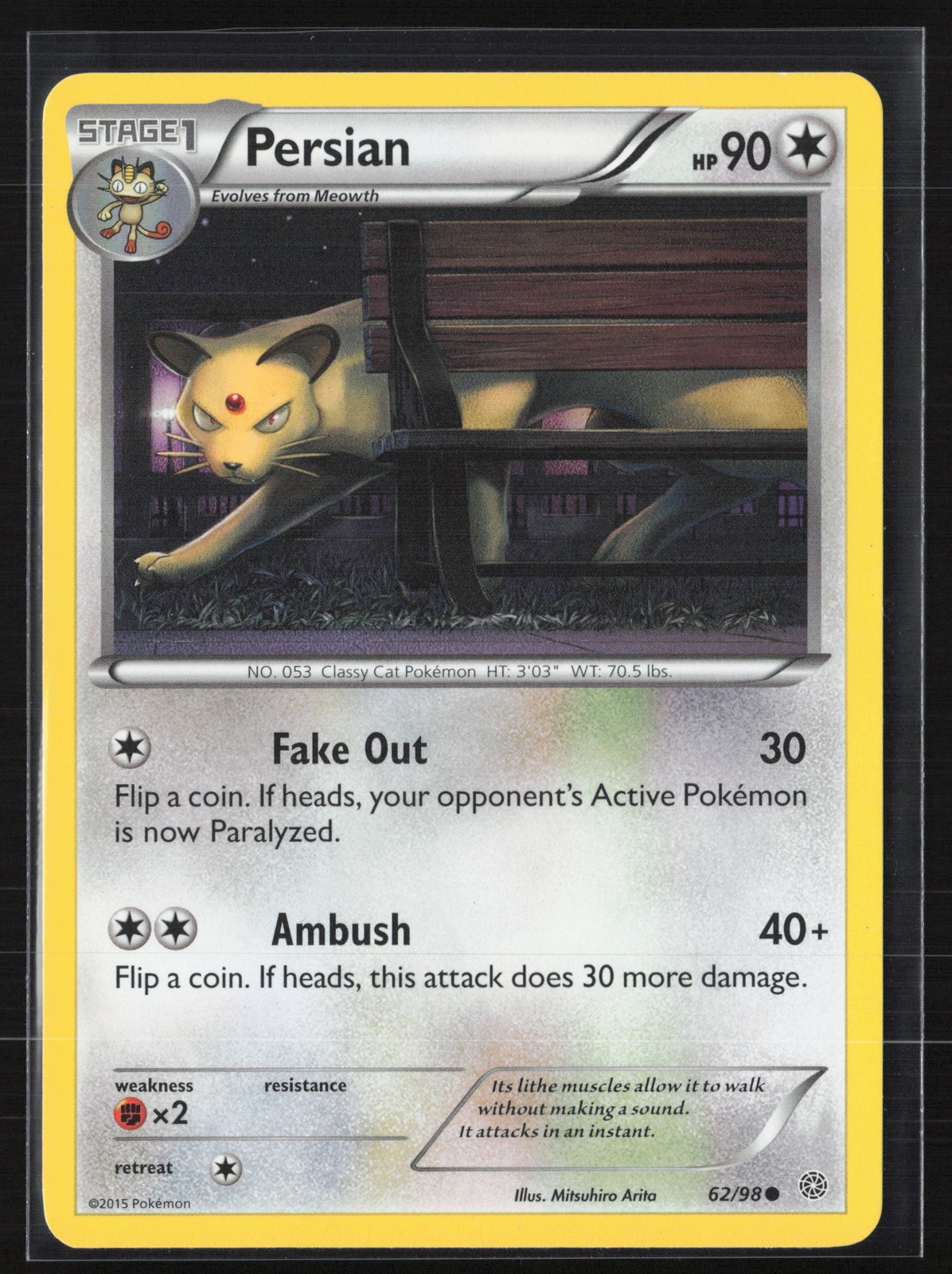 Pokémon TCG Ancient Origins Persian 62/98