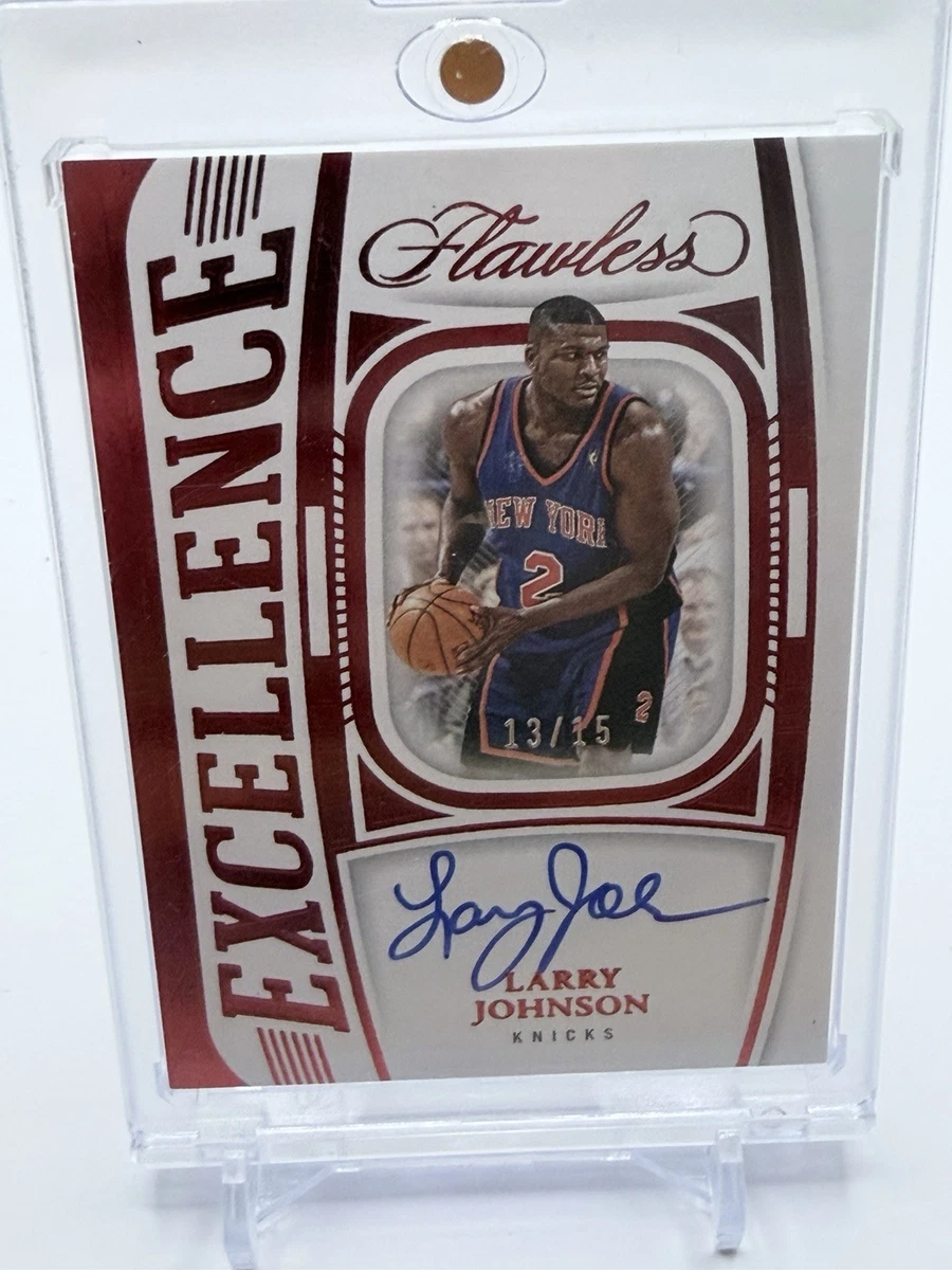 Larry Johnson Basketball Sports Trading Card Singles Autographed