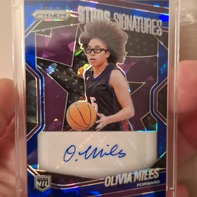 Olivia Miles 2025-26 Panini Prizm Basketball  #123 Mojo 12/49 Auto