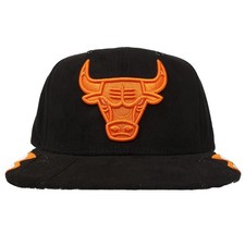 Chicago Bulls Mitchell & Ness NBA Snapback Gorra Gorra Air Jordan 6 Conexión Negra Nueva