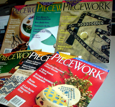 PieceWork Magazine 2000 Full Year LOT OF 6 MAGAZINES Craft & History NEEDLEWORK