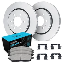 WDWH1-48026 R1 Concepts Brake Disc and Pad Kits 2-Wheel Set Rear for Chevy Olds