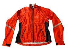 Showers Pass Waterproof Cycling Jacket Orange With Reflective Accents Medium