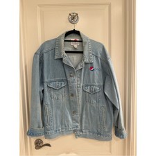 Vintage Pepsi Light Blue Denim Trucker Jacket